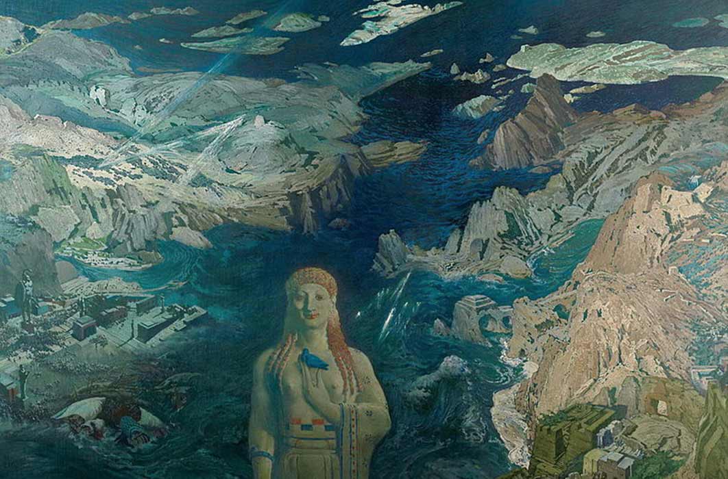 Léon Bakst's vision of cosmic catastrophe. Stat Russian Museum