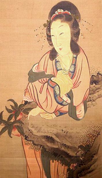 Seiobo, the Queen Mother of the West, in Japanese art. (Xianshan / Public domain)
