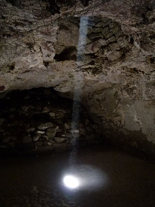 Shaft of light entering the observatory