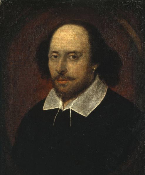 John Taylor’s portrait of Shakespeare; Taylor died in 1651. (Wikimedia Commons)