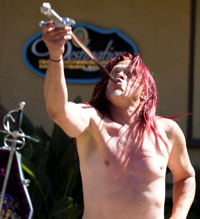 Specially designed swords are used to minimize injury, but the risks remain (Nathan Rupert / CC BY-NC-ND 2.0)