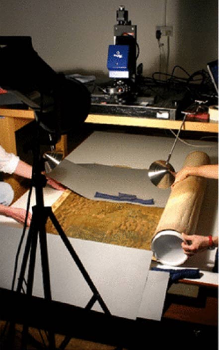 Spectral imaging of the Selden map using PRISMS at the Bodleian Library.