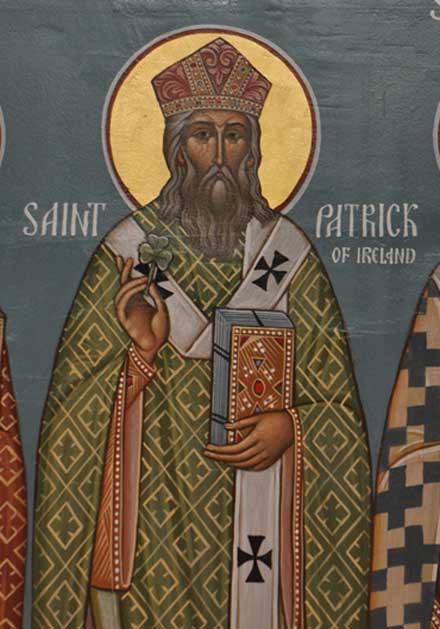 An icon of St. Patrick.