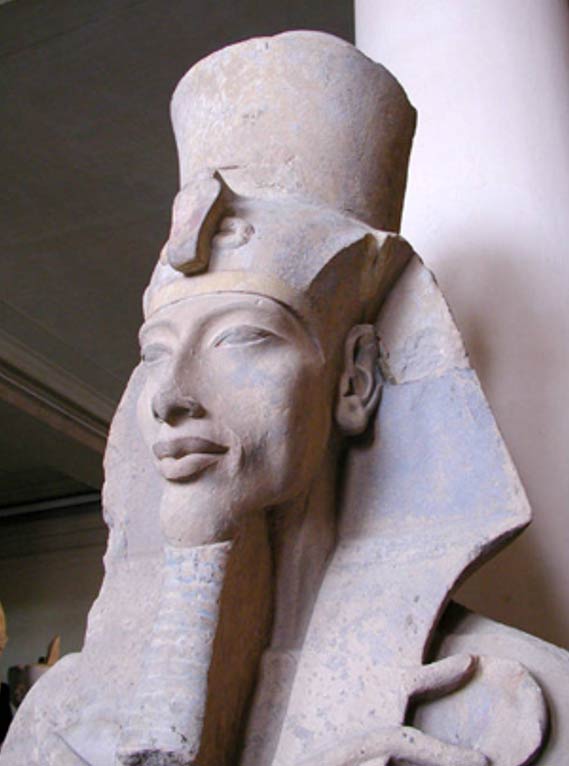 Statue of Akhenaten from the Aten temple at Karnak.