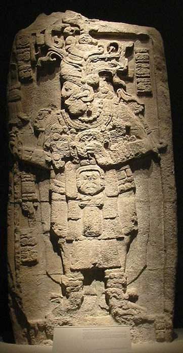 Stele 51 from Calakmul, representing king Yuknoom Took' K'awiil, on display at the National Museum of Anthropology in Mexico City. (Public Domain)