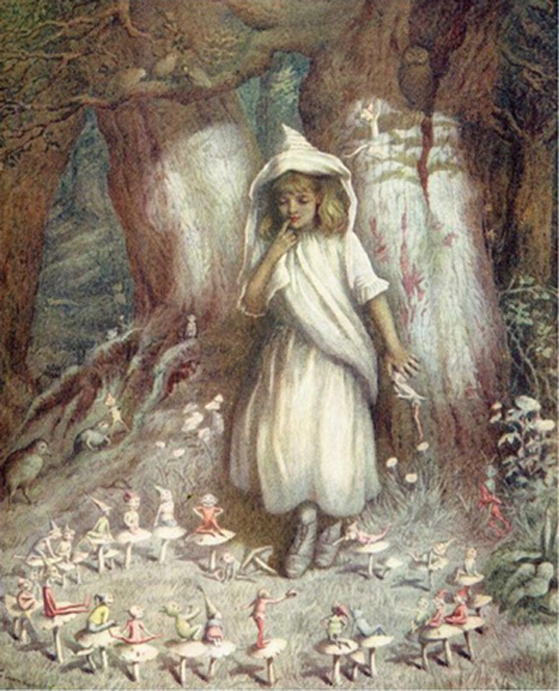'The Elf Ring' (1905) atribuido a Kate Greenaway. 