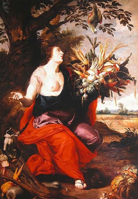 The Goddess Ceres and the Symbols of Fertility by Abraham Janssens  (–1632) (Public Domain)