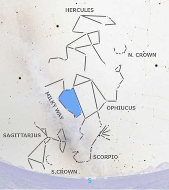 The blue area could equate with the shield central to the Agate. (Author provided).