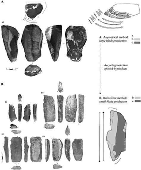 The stone tools are similar to those found at other sites in Siberia and Northwest China. (Zwyns et al / Fair Use)
