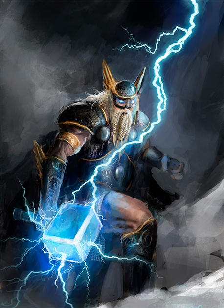 Thursday is named after Thor, Norse god of thunder. Source: Dusan Kostic / Adobe Stock