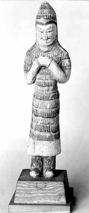 Tomb soldier figurine, T’ang Dynasty (Public Domain)