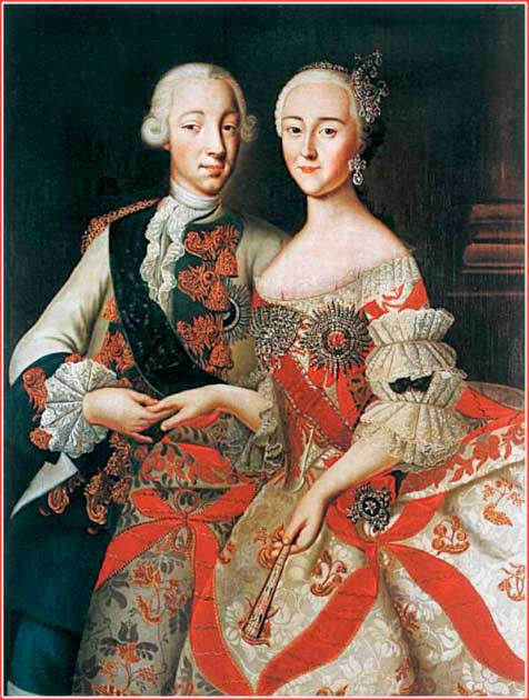 Russia’s Tsar Peter III was such a crazy ruler that his wife, Catherine the Great, was able to depose him. (Public Domain)