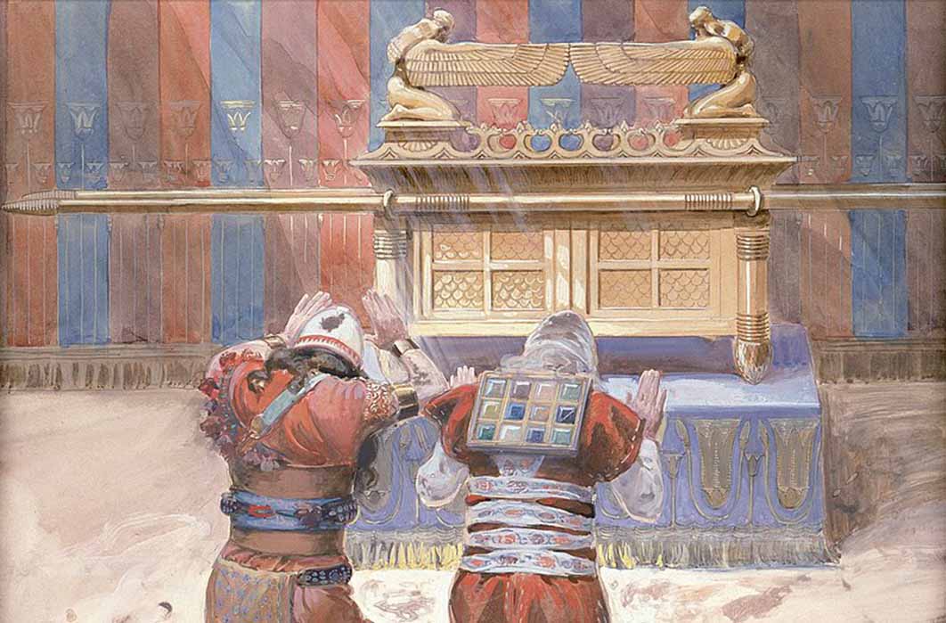 Moses and Joshua in the Tabernacle, wearing the breastplate by James Jacques Joseph Tissot (French, 1836-1902) Jewish Museum, New York (Public Domain)