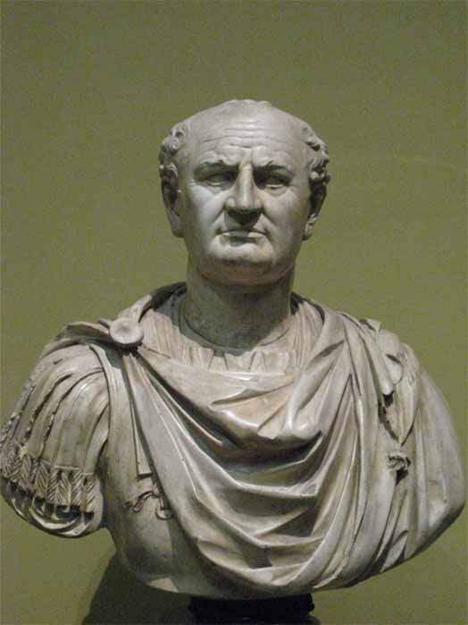Vespasian, rose from the ranks to become Emperor of Rome and on his deathbed rumored to have murmured: Vae, puto deus fio. Translation: 