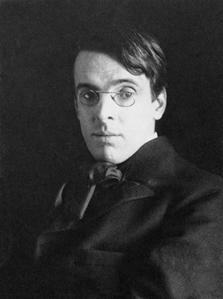 William Butler Yeats photographed in 1903 by Alice Boughton (Public Domain)