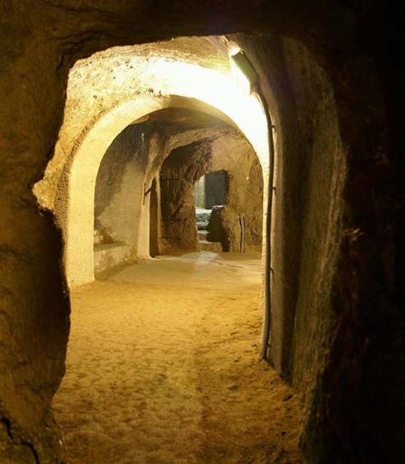 The Znojmo catacombs.