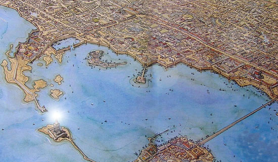 Artist's Impression of Ancient Alexandria