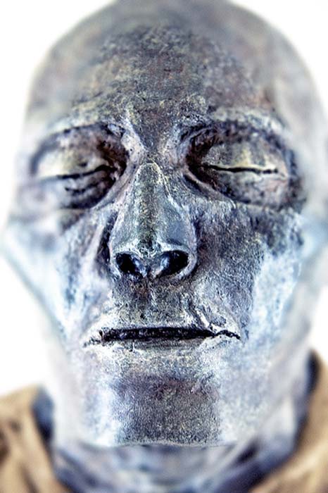 La momia egipcia antigua preservada de Seti I. 