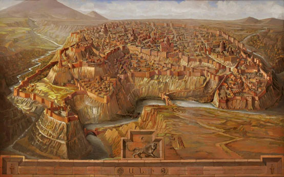Illustrazioni di Ani, la capitale del regno armeno medievale della dinastia Bagratuni
