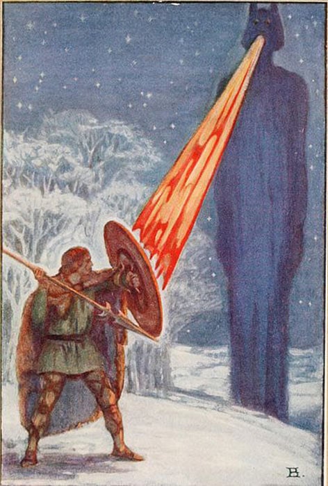 An artistic rendering of the hero Fionn mac Cumhaill. (The Commons)