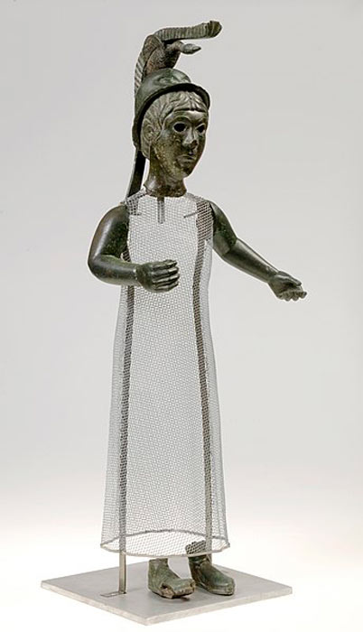 1st century statue of a Celtic goddess, probably Brigantia (Brigitte). (CC0)