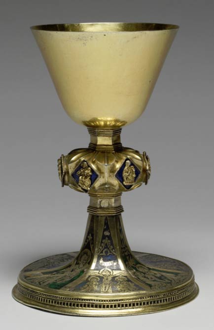 A chalice with Saints and Scenes from the Life of Christ.