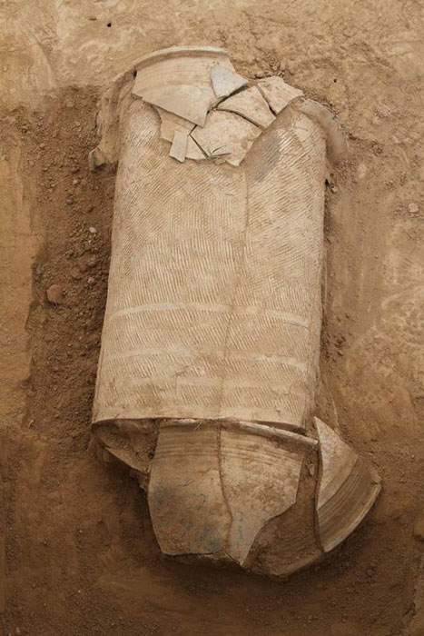 One of the 128 child urn burials discovered in Liangcheng County. (Institute of Cultural Relics and Archaeology of Inner Mongolia Autonomous Region/Xinhua News)