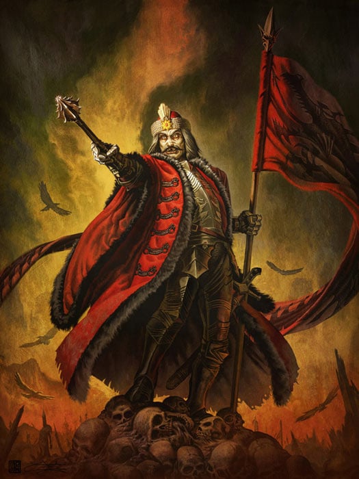An artist’s depiction of Vlad the Impaler as Dracula. While most people have heard of Dracula, the story of Carmilla actually came first. (FabianMonk/ Deviant Art)
