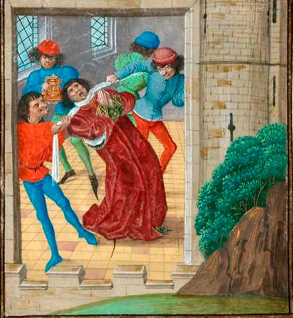 The details of Thomas of Woodstock’s death are unclear, but one version had him strangled (Public Domain)