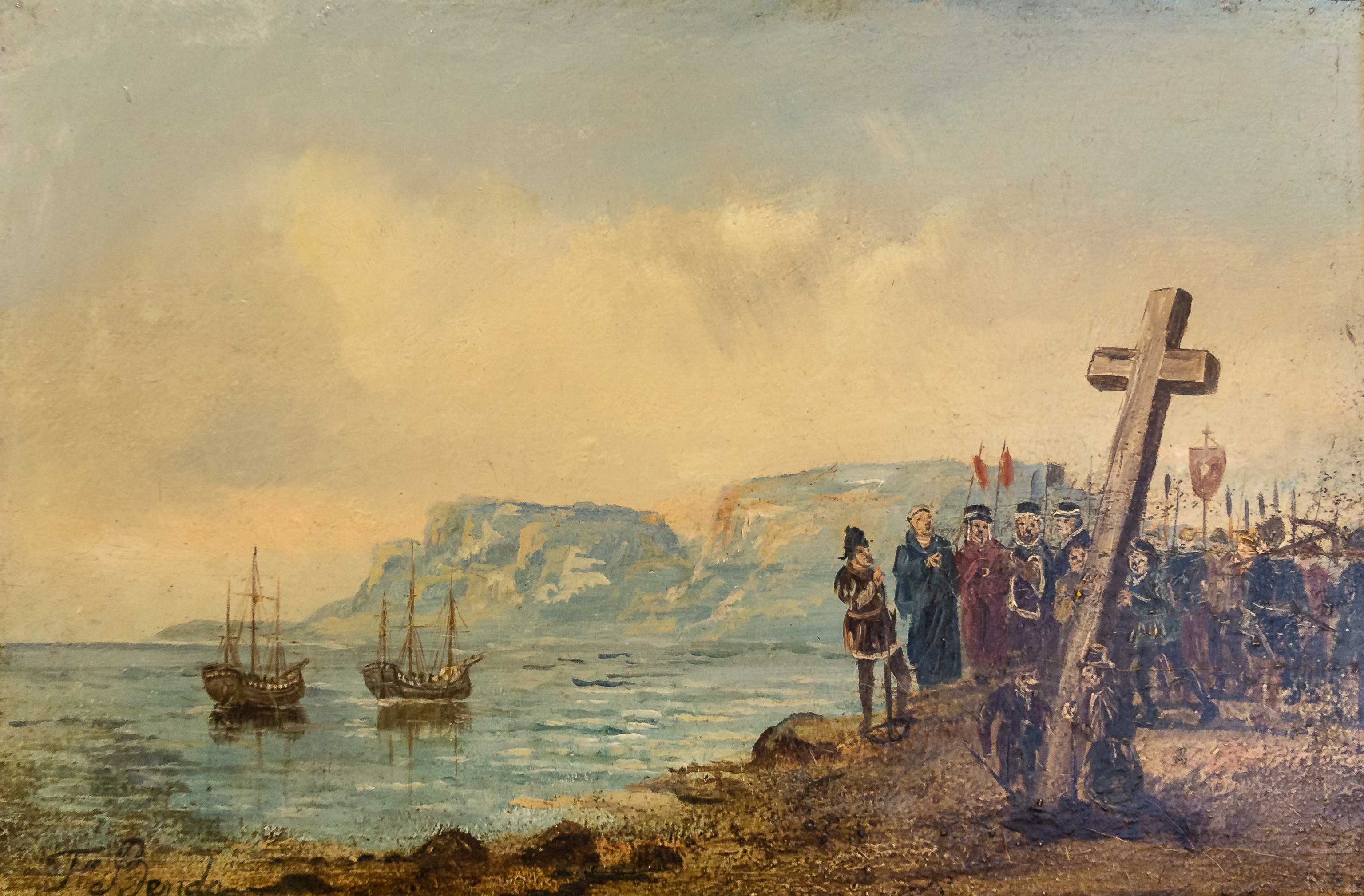 Bartolomeu Dias planting a cross] 