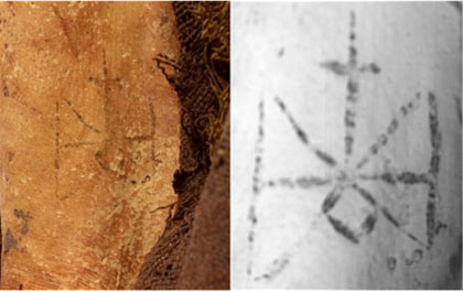 Una representación del Arcángel Miguel - Momias egipcias