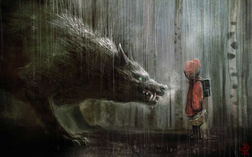 evil red riding hood