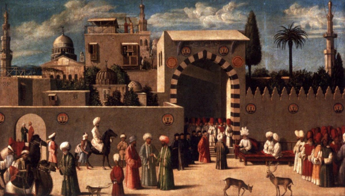 Anonymous Venetian Orientalist painting, The Reception of the Ambassadors in Damascus, 1511, the Louvre.
