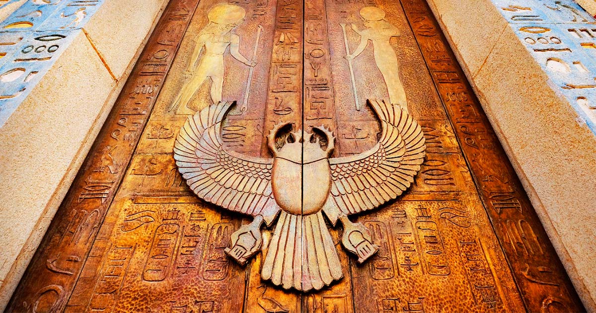 Ancient Egypt hieroglyphics. Source: Andrii Vergeles / Adobe Stock.