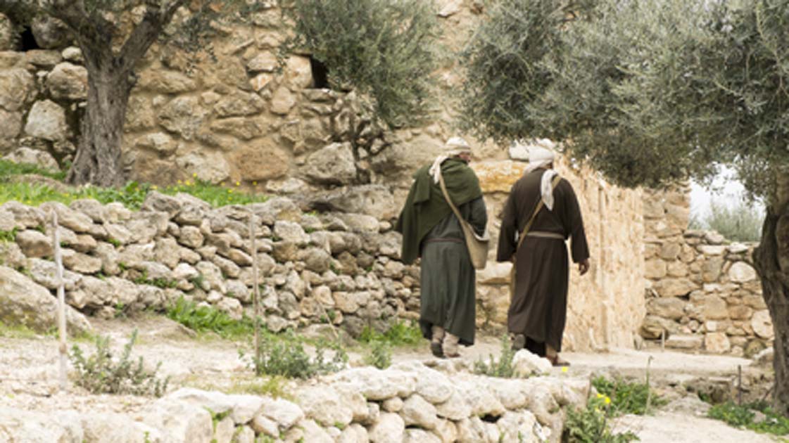 Two disciples saw Jesus after his resurrection on the road to Emmaus. Source: icksanglee / Adobe Stock.