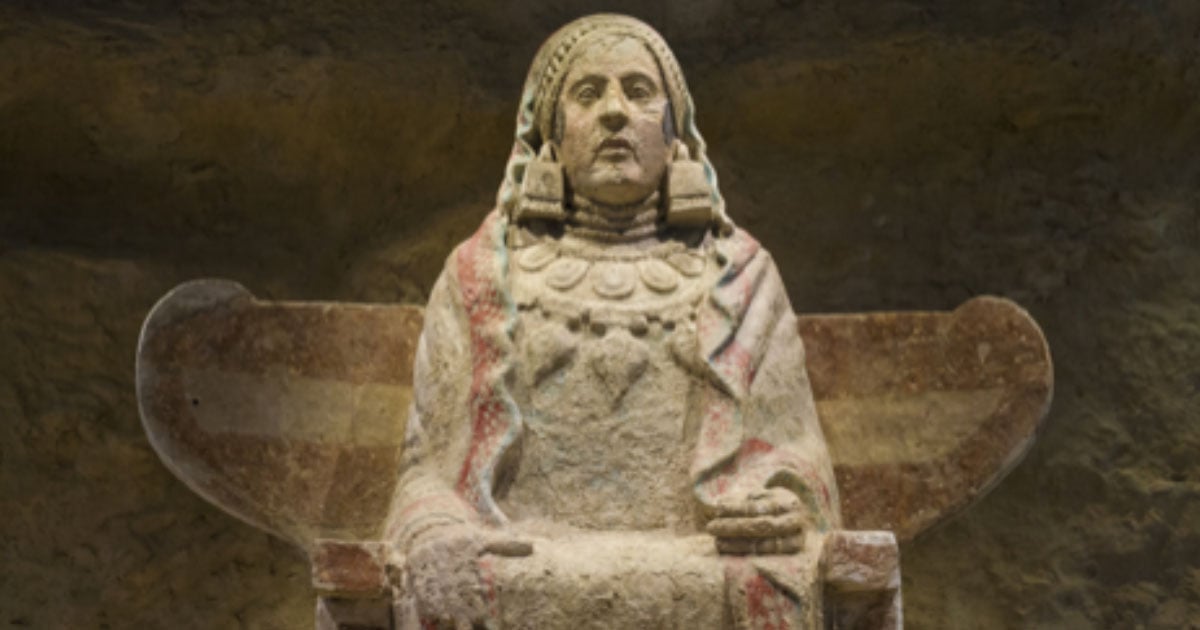 Lady of Baza, famous Iberian sculpture from a style that was developed by the Iberians of the Bronze age. Source: Juan Aunión / Adobe Stock.