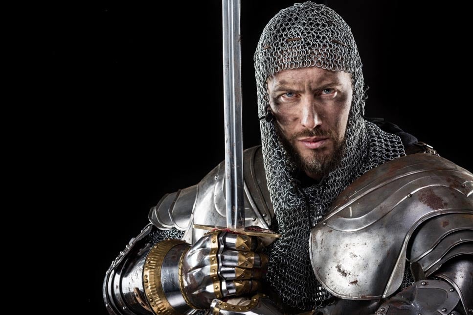 when did medieval europe knights start wearing chainmail