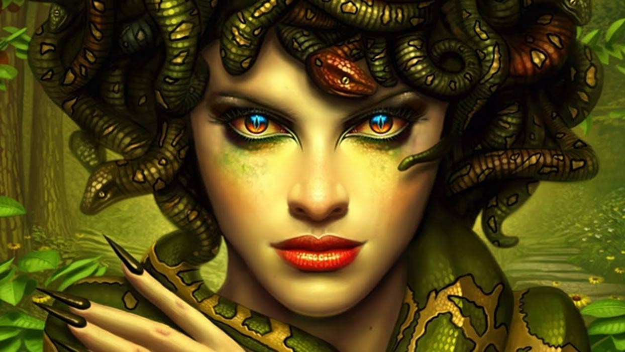 Lady with snake hair