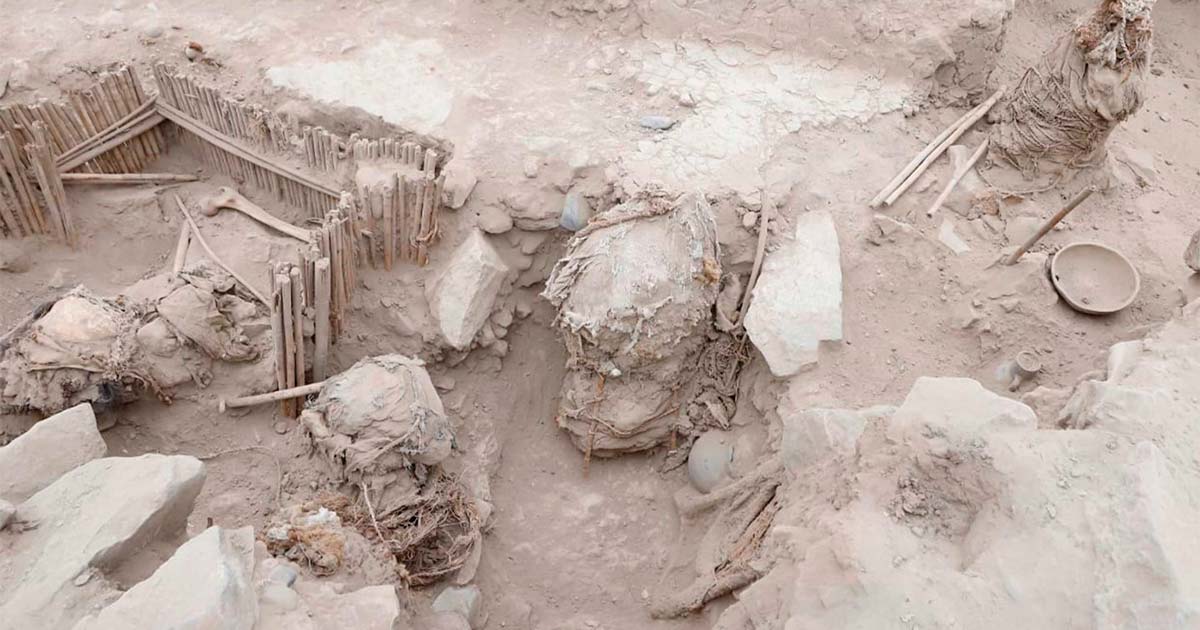 1,000-Year-Old Child Mummies Unearthed From Sacred Ceremonial Space in Lima - Vimarsana News