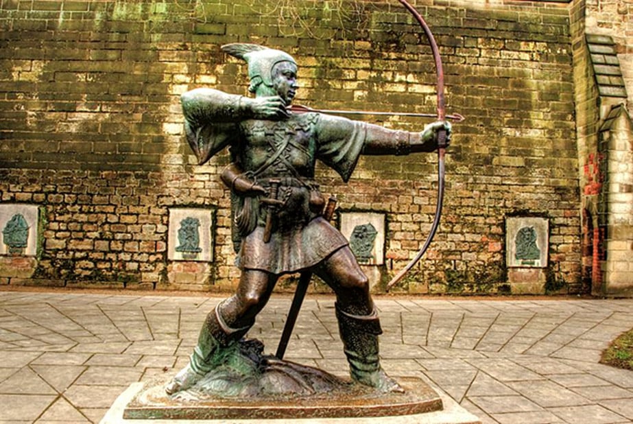 Image result for statue of robin hood at nottingham