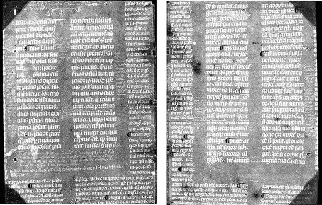 The Cornell High Energy Synchrotron Source (CHESS) provided an incredibly clear view of the medieval text. (Credit: Emeline Pouyet )