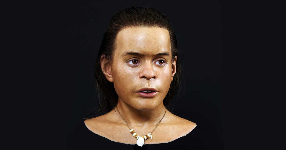 Tái tạo khuôn mặt của Vistegutten bởi nghệ sĩ pháp y Oscar Nilsson.  Nguồn: Oscar Nilsson