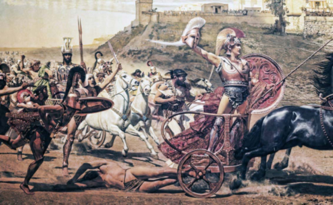Fresco of the battle of Troy. Credit: quasarphotos / Adobe Stock