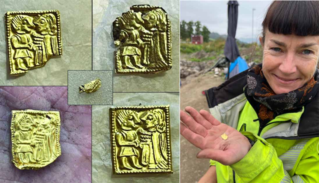 Enigmatic Gold Foil Pieces Found in Norway Link to 1400-Year-Old Temple