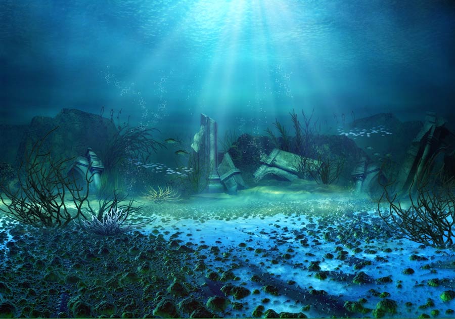 Representational image of a lost city at the bottom of the ocean. Source: diversepixel / Adobe Stock 