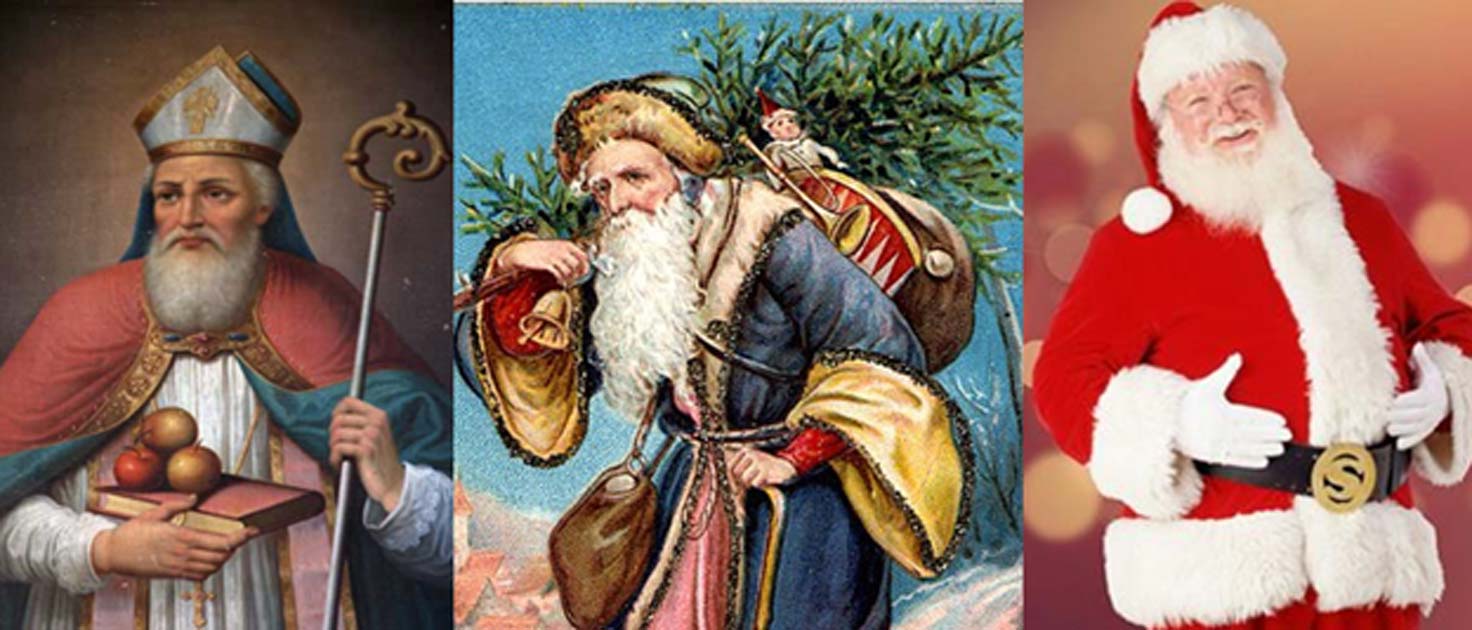 Jesus Looking Down At Santa Claus