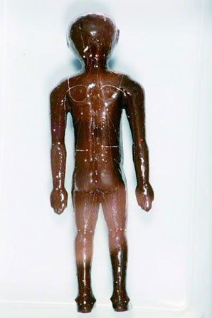 Figurine with acupoints