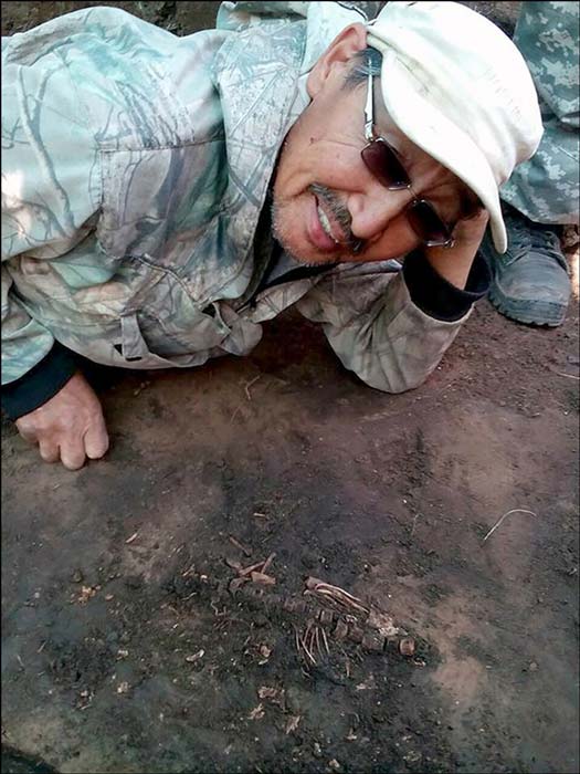 There is an extraordinary level of preservation of the fish skeletons. Pictures: Victor Dyakonov