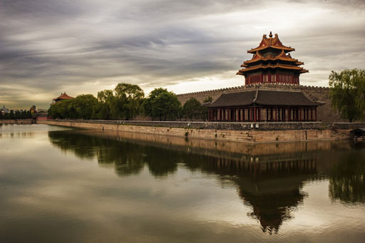 The Forbidden City surrounded by its moat. Source: BigStockPhoto