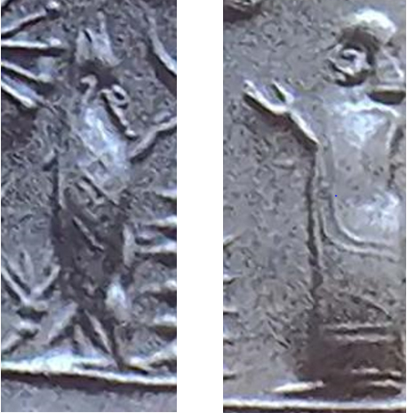 Likely god Ea.                         Possible god Enlil.           